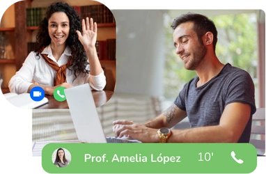 Casos de uso en educación con tutorías personalizadas y videollamadas destacando KPIs como ingresos y engagement.